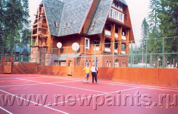 Теннисный корт, посёлок Курилово