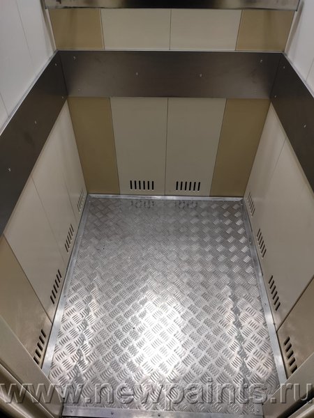 Лифт в жилом комплексе. Краска Антикор.