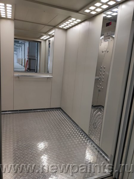 Лифт окрашен краской Антикор.