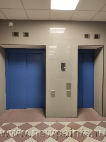Лифты окрашены краской Антикор