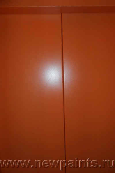 Лифтовая кабина снаружи, окрашена краской Антикор